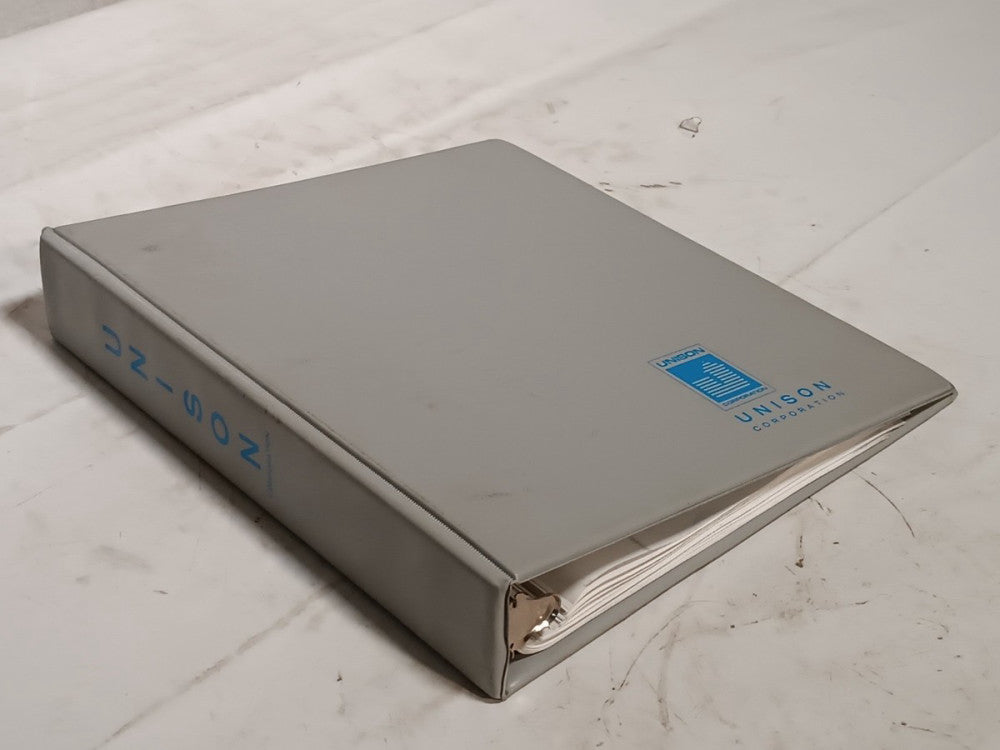 Unison Corp Model U12 Centerless Grinding System Installation & Repair Guide
