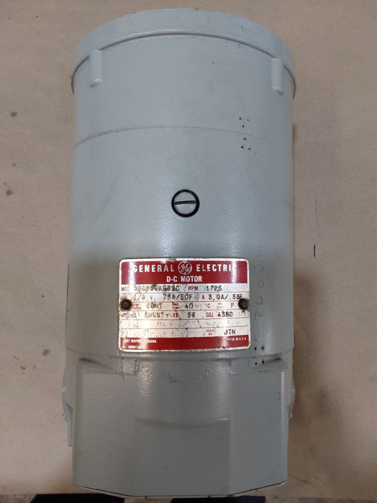GE General Electric 5BCD56KB32C 1/4 HP DC Electric Motor 56 Frame 1725RPM