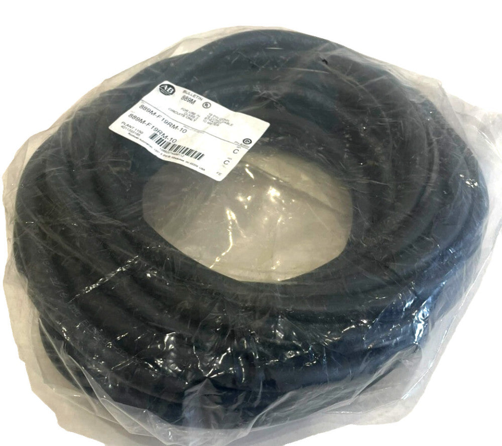 A / B 889M-F19RM-10 CORDSET 10 METER SER. C 889MF19RM10 NEW, SURPLUS