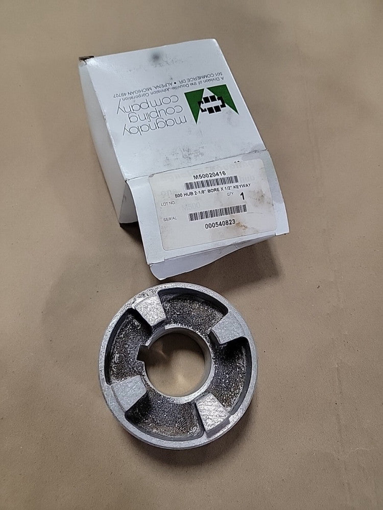 Magnaloy M50020416 500 Hub Coupling 2-1/8 Bore X 1/2 Keyway M500-20416