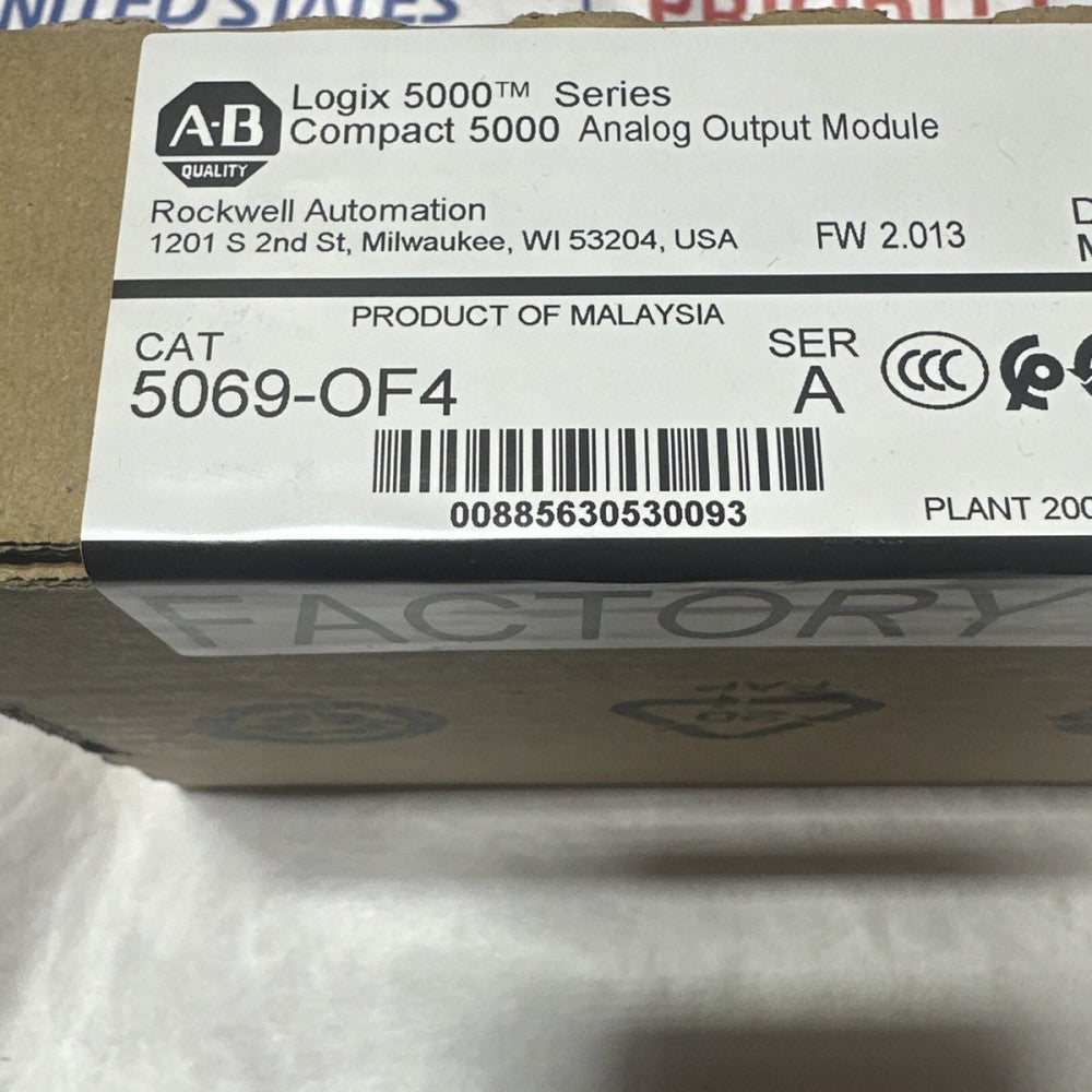 New Sealed Box 5069-OF4 Compact Logix 5000 I/O Analog Output Module 5069OF4 /A