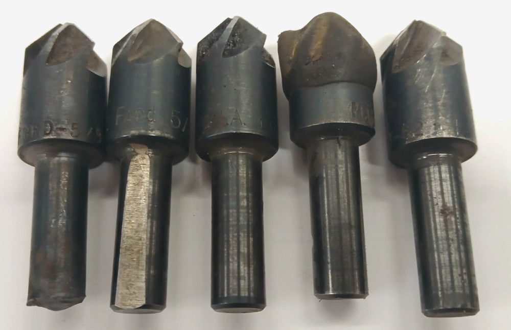 MA FORD COUNTERSINK DRILL BIT 5/8 X 82 DEG OAL 2-3/8" 6 FLUTE CARBIDE   LOT OF 5