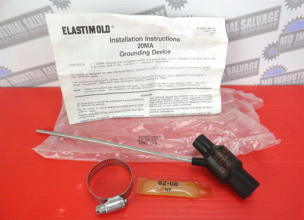  ELASTIMOLD - 20-MA-EF / 20MA-EF Grounding Device (NEW in BAG)