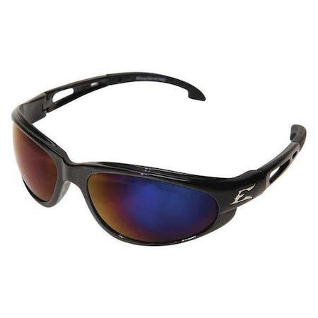 Edge Eyewear Sw118 Dakura, Safety Glasses Anti-Scratch, Blue Mirror Lens,