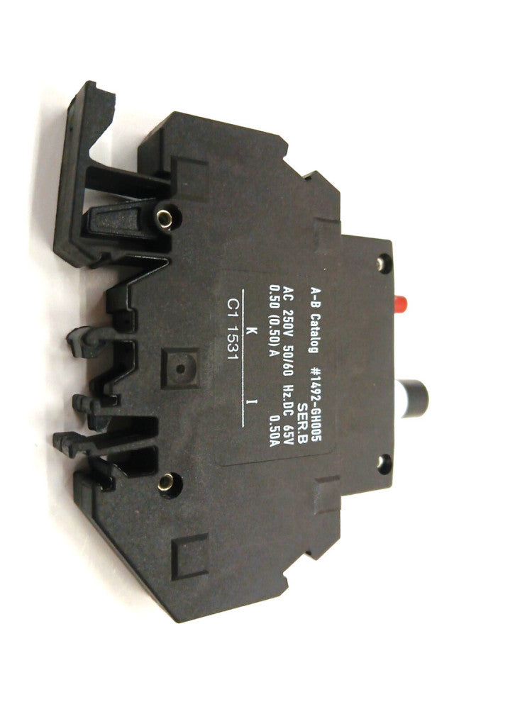 AB 1492-GH005 BREAKER AMPS 0.50 AMPS 50/60 HZ AC 250V DIN RAIL MOUNTING