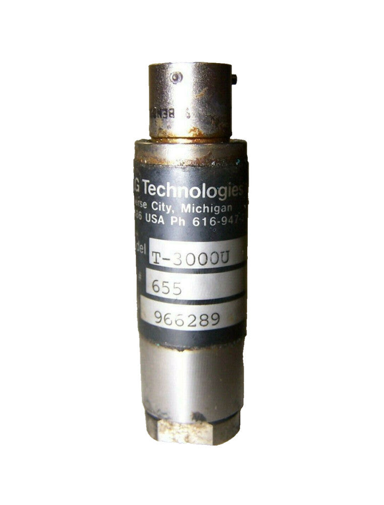 RJG TECHNOLOGIES PRESSURE SENSOR MODEL T-3000U CAL NO. 655