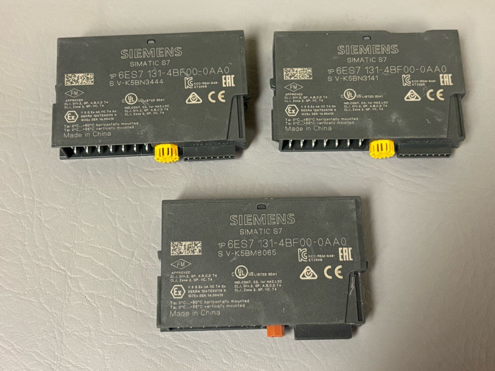 3- Siemens SIMATIC Digital Input Module  6ES7 131-4BF00-0AA0