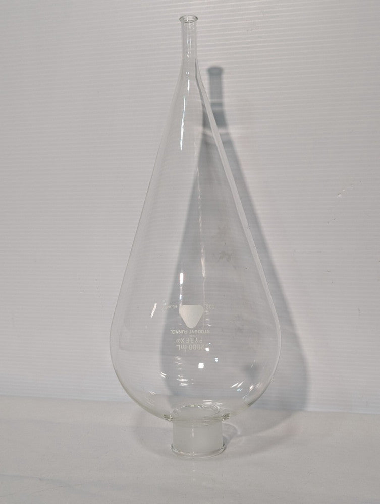 PYREX 6406 2000mL Glass Separatory Funnel / Student Funnel