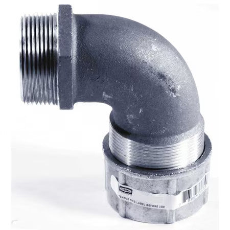 Hubbell Wiring Device-Kellems Nhc1040 Liquid Tight Connector,1In.,90 Deg,Brown