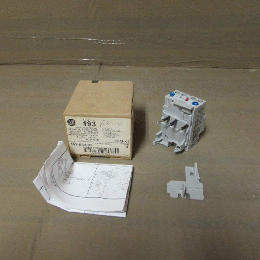 ALLEN BRADLEY, 193-EA4CB, OVERLOAD RELAY, SER-B, 0.32A-1A, NIB! MAKE OFFER!!