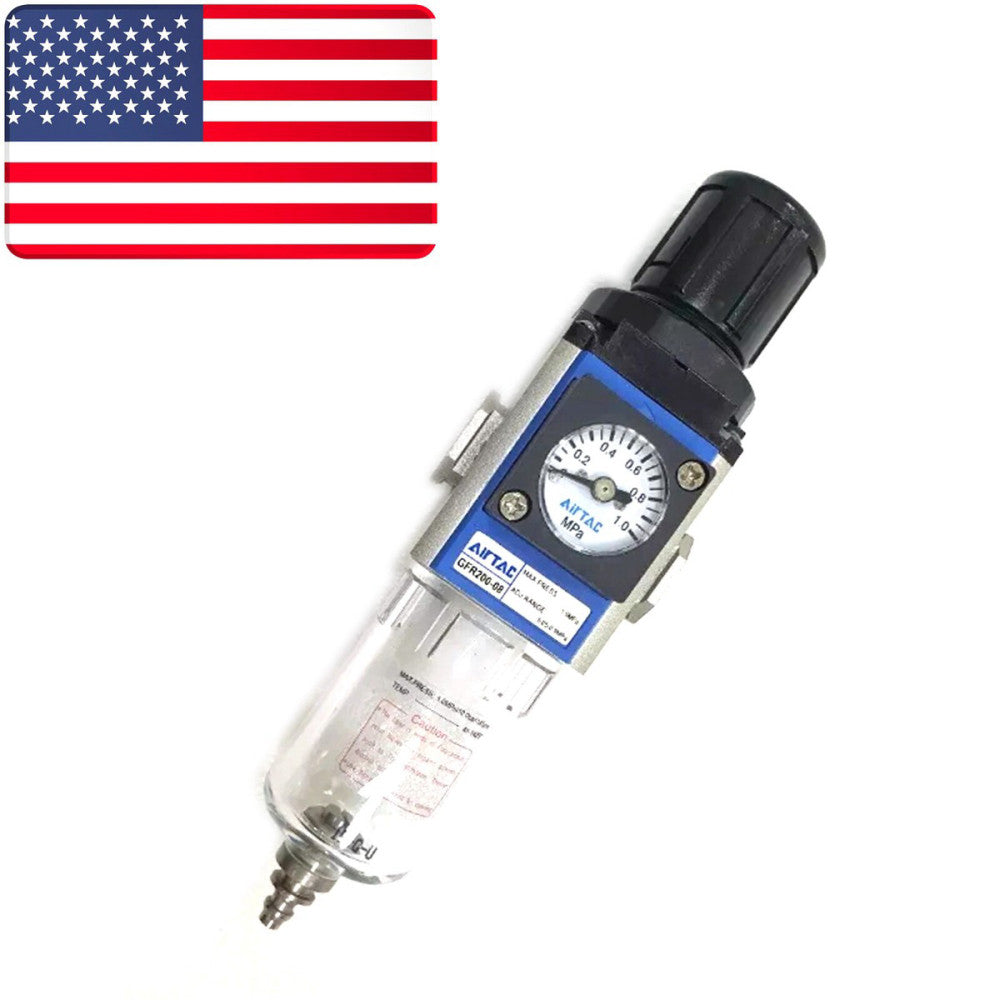 New In Box AIRTAC GFR200-08 PT1/4 Air Pressure Regulating Filter US Stock