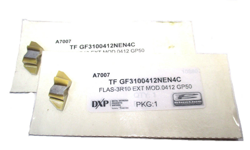 NEW TF GF3100412NEN4C FLAS-3R10 EXT MOD.0412 GP50 Carbide Threading Insert 2 QTY