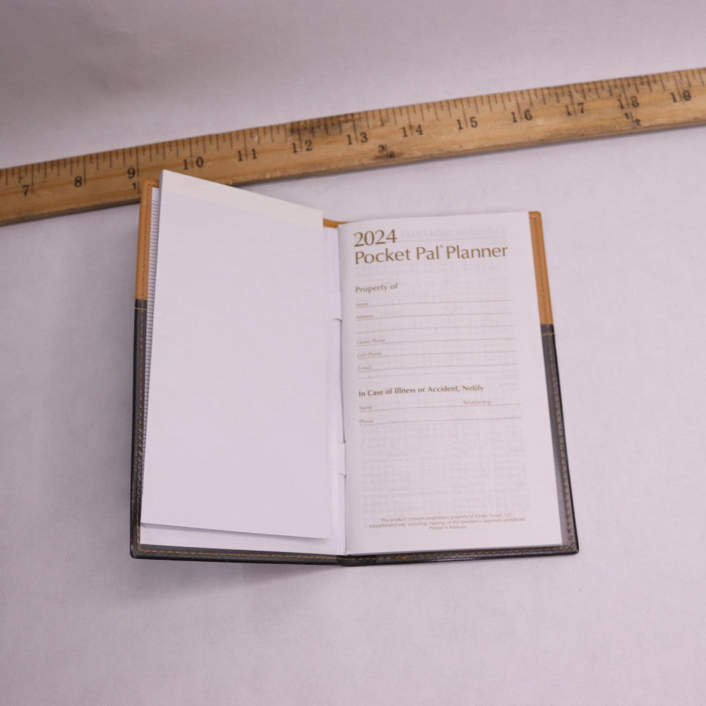 BookFactory 2024 Weekly Pocket Calendar 6"L x 3.5"W