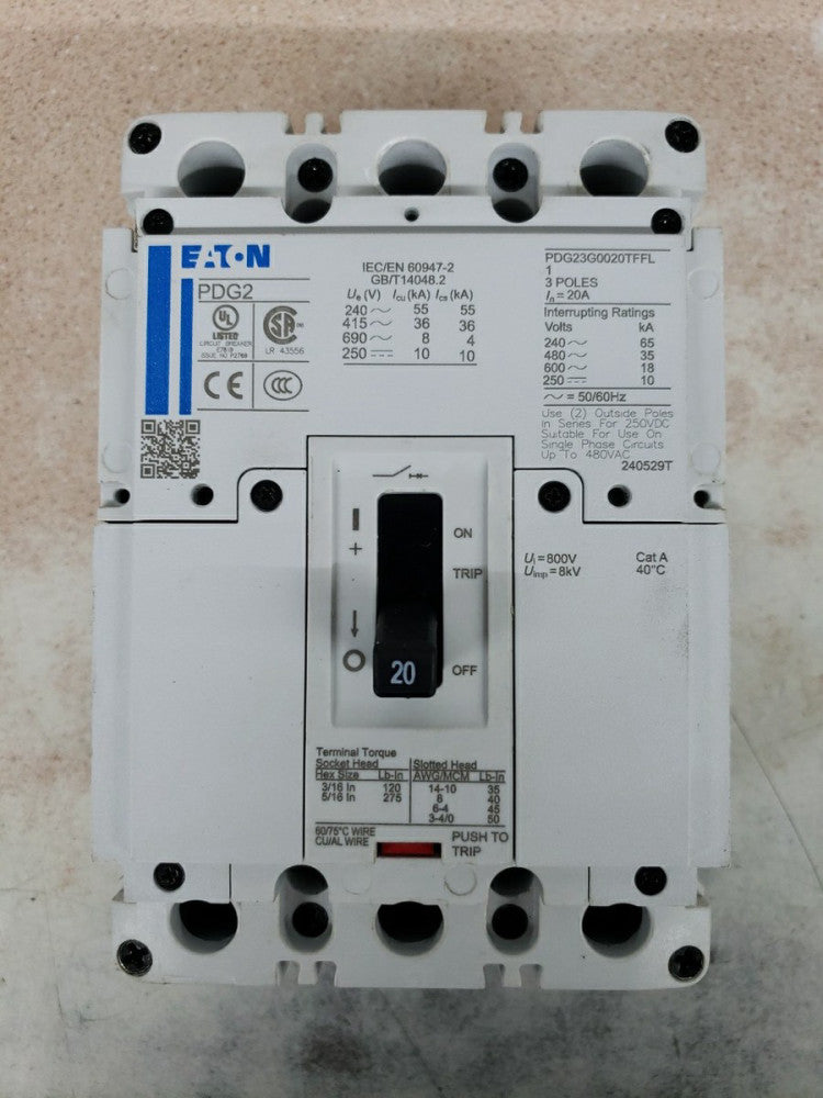 1) New Take Out! EATON circuit  breaker   PDG23G0020TFFL