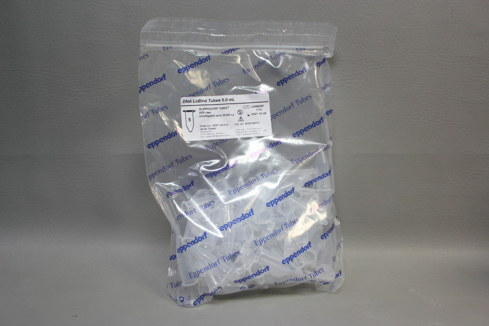 (50) Eppendorf 0030108310 DNA LoBind Tubes 5.0mL