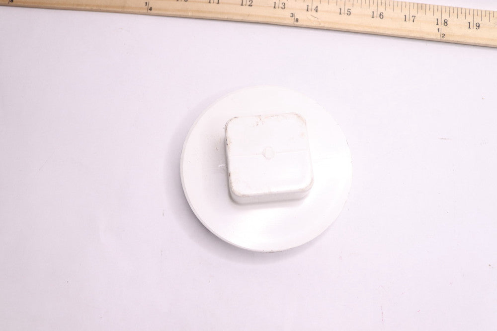 Lesso PVC Sewer Plug Square Head White 4" LP106-040