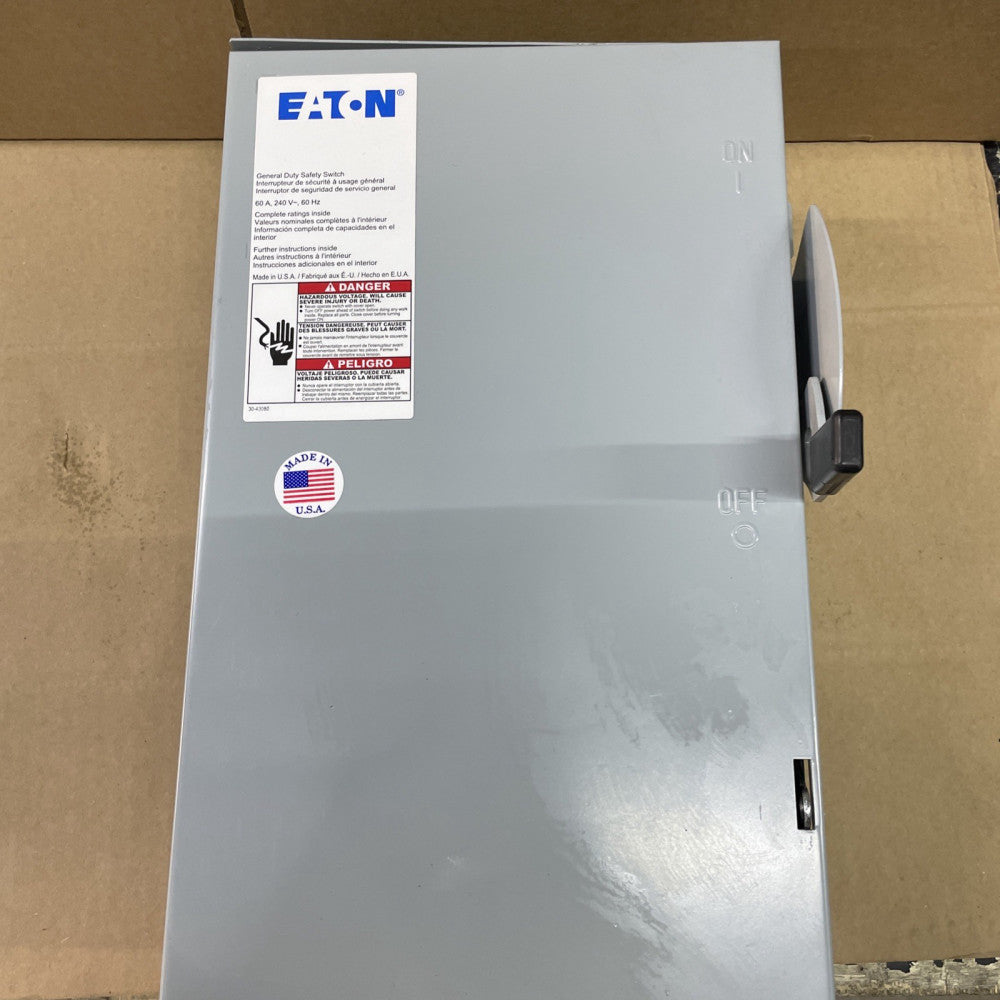 NEW OLD STOCK EATON CORPORATION DG222NRB / DG222NRB NF 60A 240V 1PH