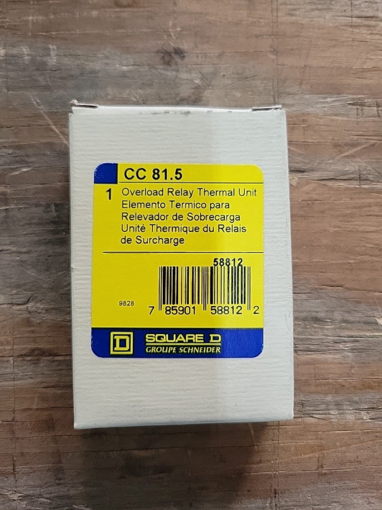 1- New Old Stock! Square D CC81.5 Thermal Unit 