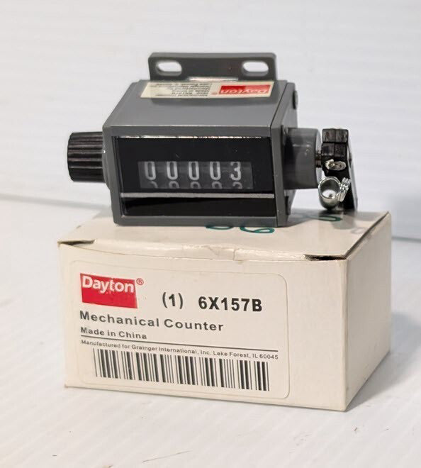 Dayton 6X157B Mechanical Counter, 5 Digit