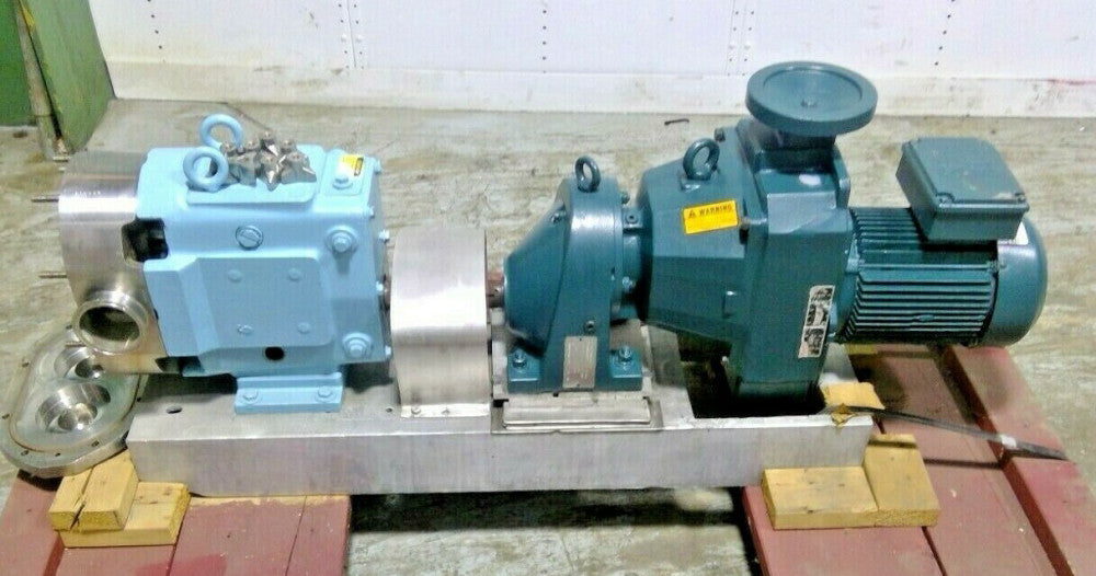 WAUKESHA SIZE 130 S/S POSITIVE DISPLACEMENT PUMP W/ 5HP VARI-DRIVE