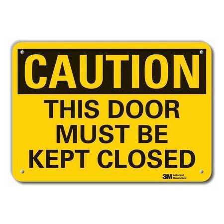 Lyle Lcu3-0298-Np_14X10 Caution Sign, 10 In H, 14 In W, Plastic, Horizontal