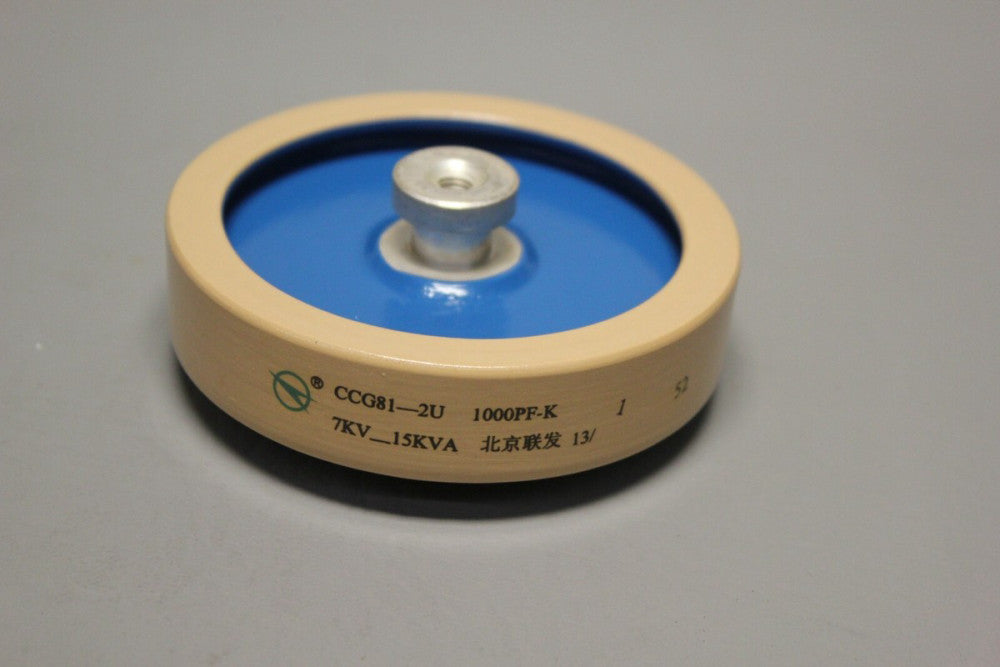 NEW BEIJING LIAN FA HIGH VOLTAGE CERAMIC CAPACITOR CCG81-2U 1000PF-K 7KV_15KVA