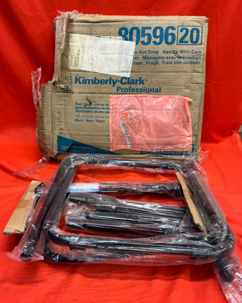 KIMBERLY CLARK FLOOR UNIT DISPENSER 80596 20 OVERALL DIMENSIONS: 16.75X33X18.5"