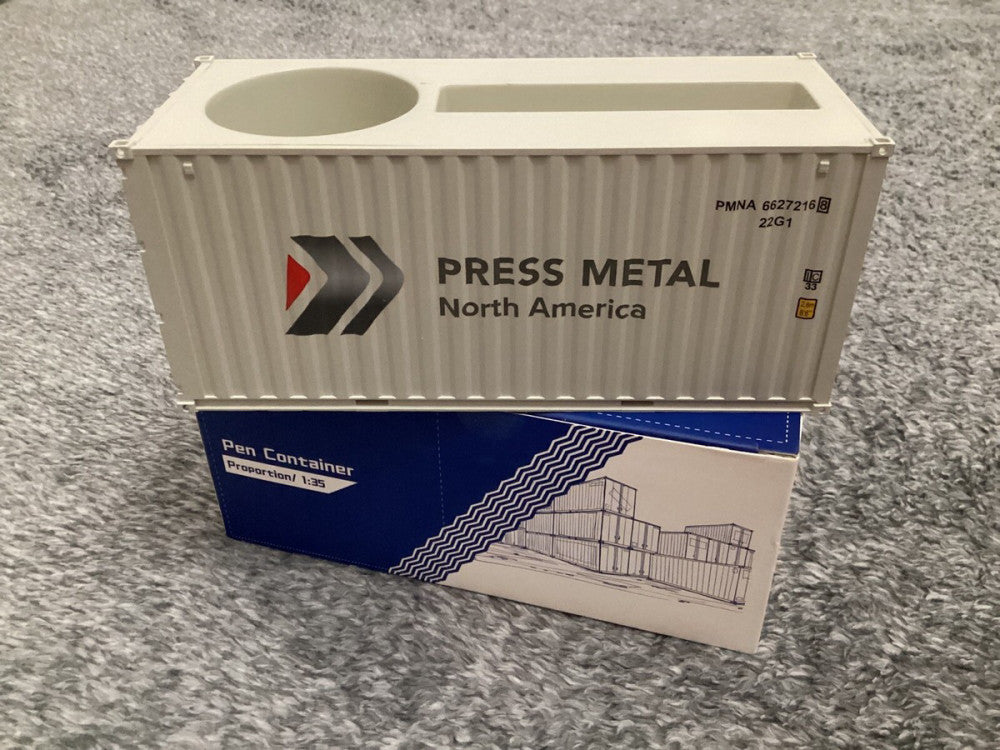 Shipping Container Pen/Business Card Holder Desk 1:35 -Press Metal North America