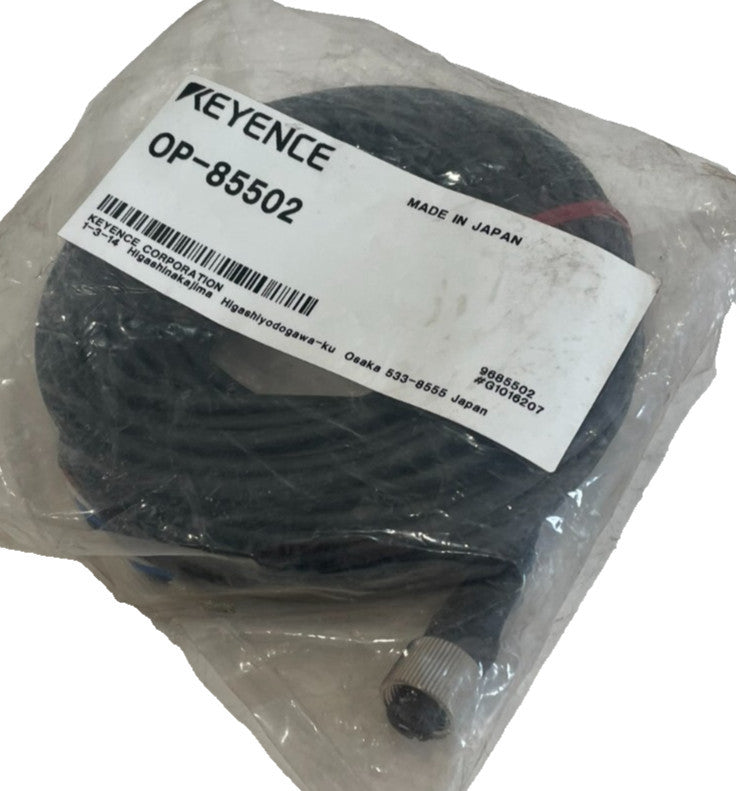 NEW KEYENCE OP-85502 CONNECTOR CABLE CORDSET OP85502