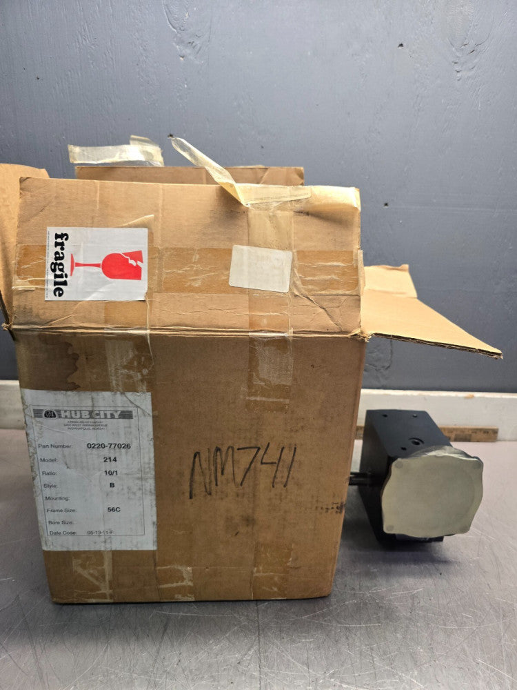 HUB CITY 0220-77026 MODEL-214 STYLE-B 10:1RATIO 7/8" SHAFT,NEW IN BOX!MAKE OFFER