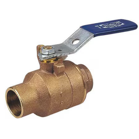 Nibco S58570 1/2 1/2" Sweat Bronze Ball Valve Inline