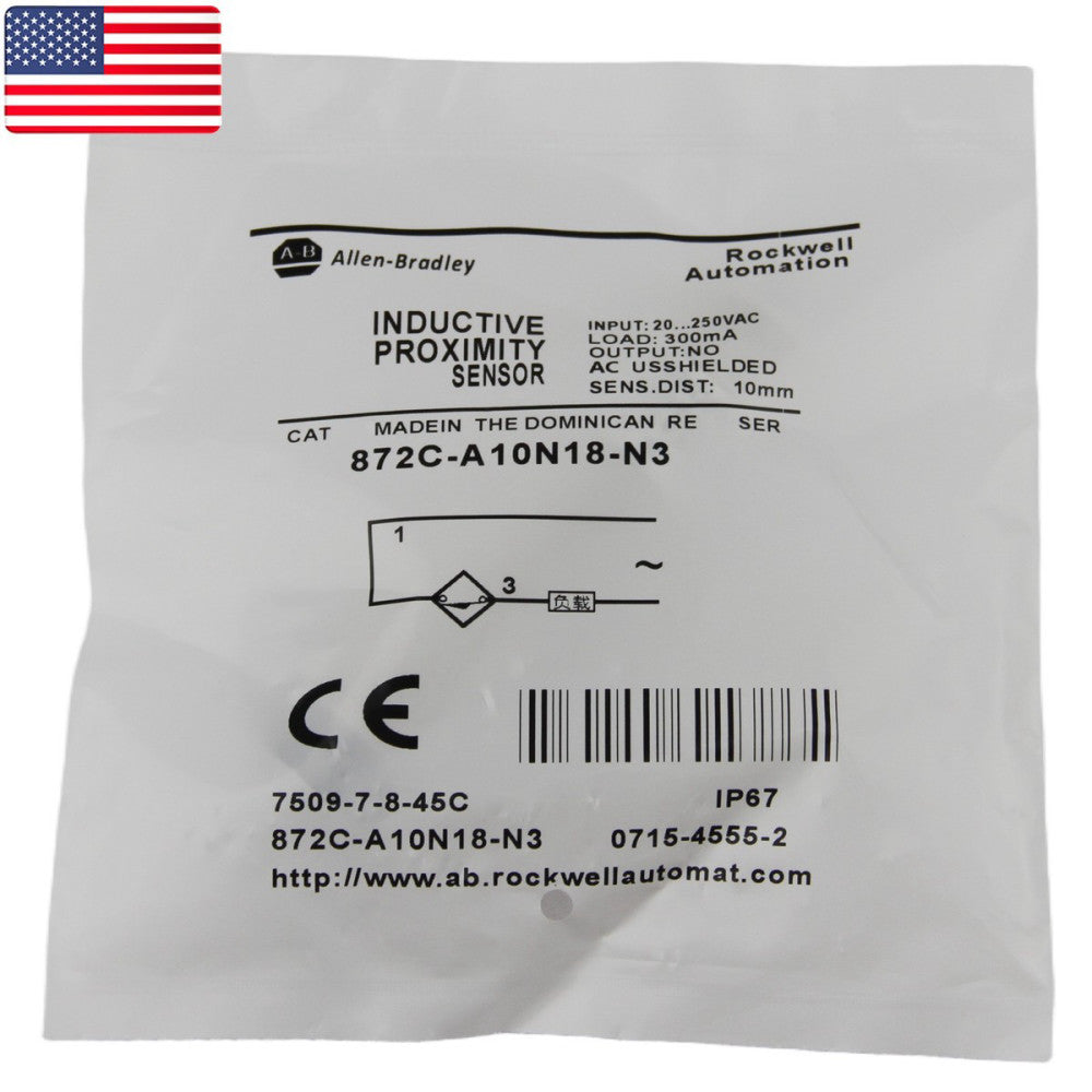 One New for Allen-Bradley Proximity Switch Sensor 872C-A10N18-N3 - US Stock