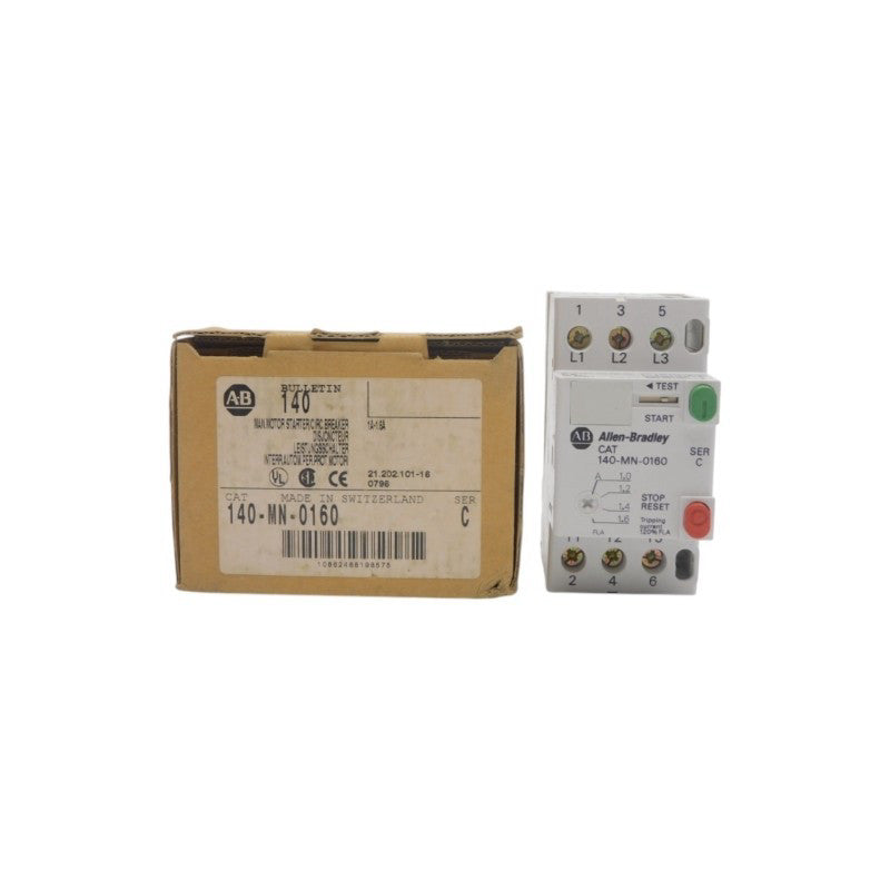 ALLEN BRADLEY 140-MN-0160 SER. C 690V 1-1.6A (BR/WH) NSMP
