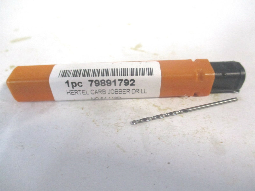 (79891792) #54 3/4" x 1-1/2" OAL 118° Solid Carbide Spiral Straight Jobber Drill