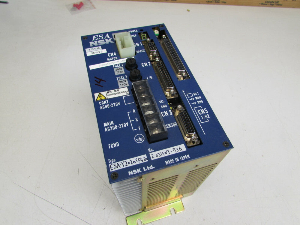 NSK MEGATORQUE MOTOR 2.5A ESA DRIVER UNIT ESA-Y2020TF4-20 XLNT USED TAKEOUT M/O!