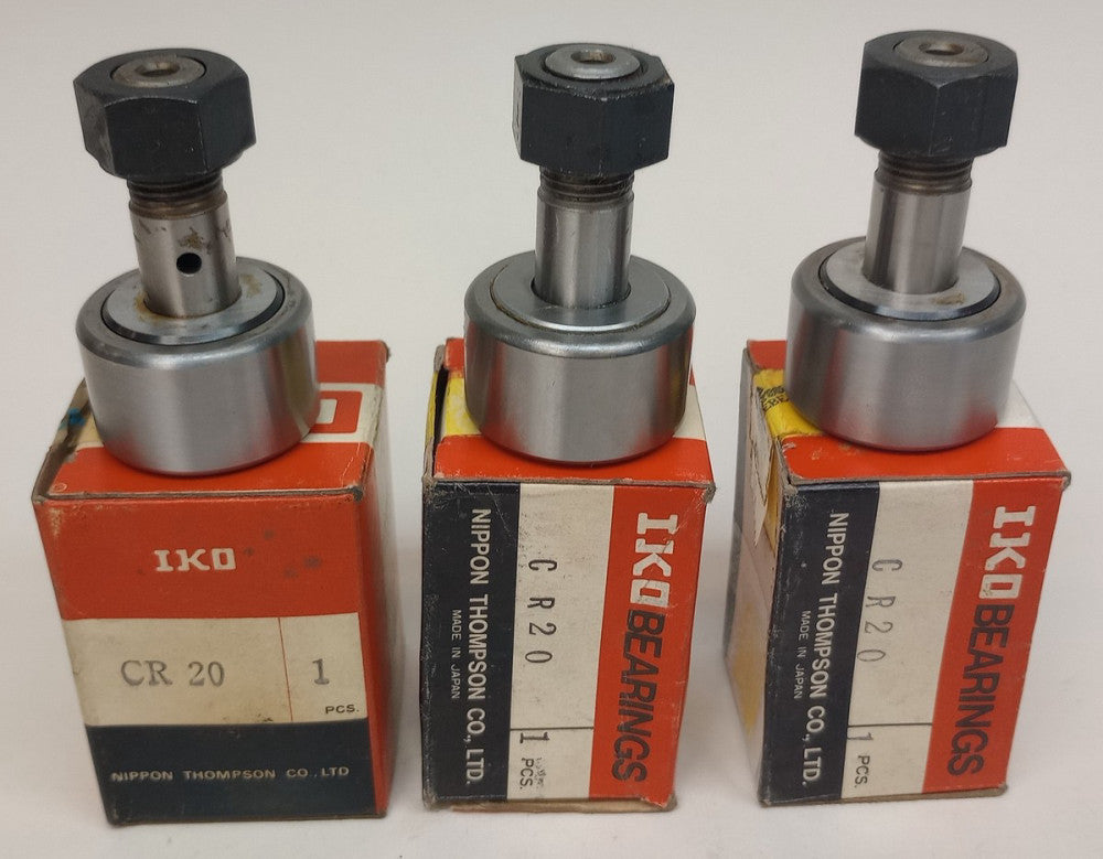 IKO CR 20 Cam Follower 1.250in Roller Diameter 0.750in Roller Width (Pack of 3)