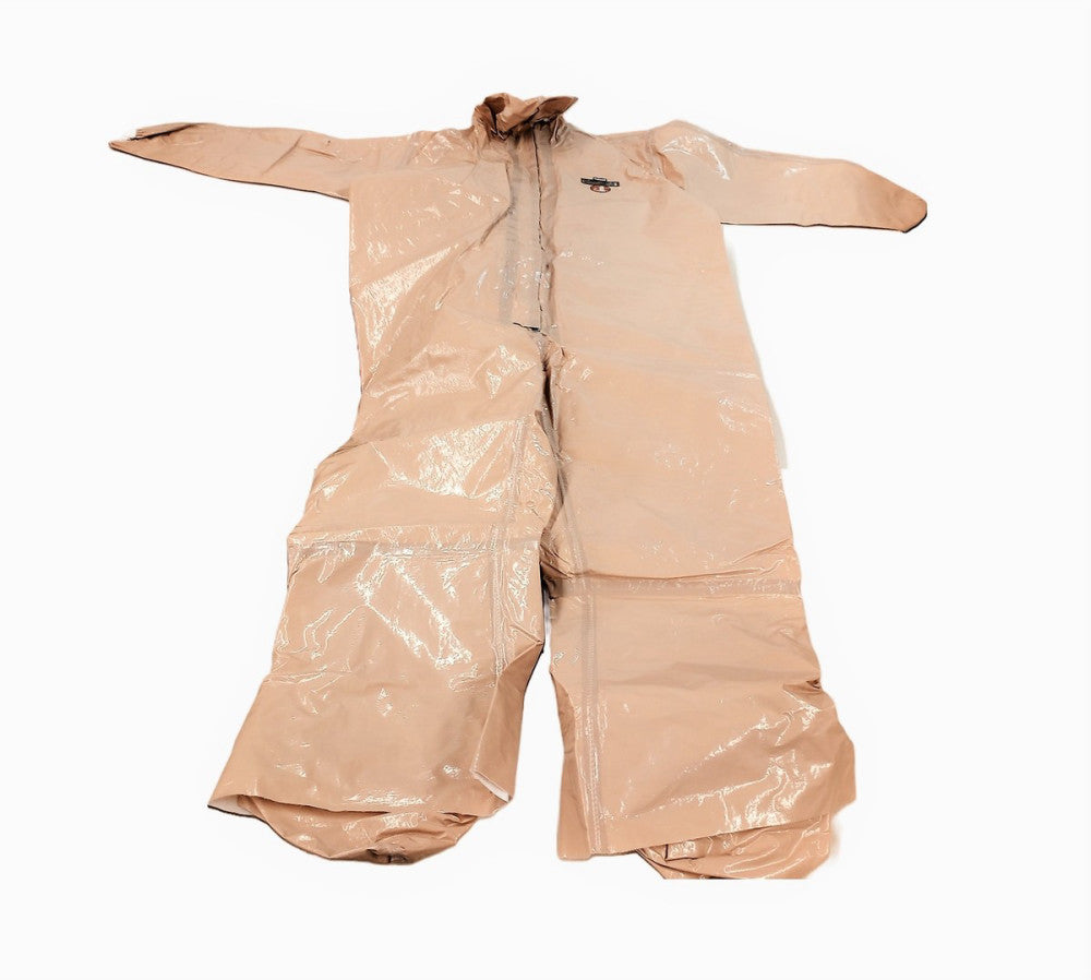 Lakeland ChemMax 4 Suit Attached hood, boots TAN (Case of 6) 42165 2XL NOS