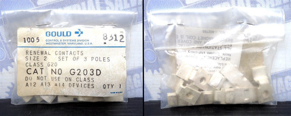 Genuine GOULD - G203D - G20 CONTACTS KIT - SZ 2 3P - A103E A113E A203E A213E 