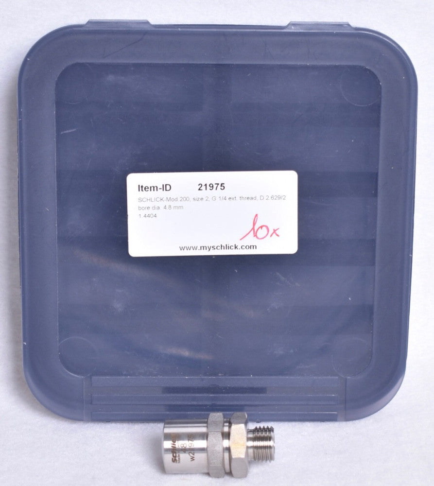 SCHLICK Hollow Cone Nozzle for Atomise Pressurised Liquids Model 200 48 W21975