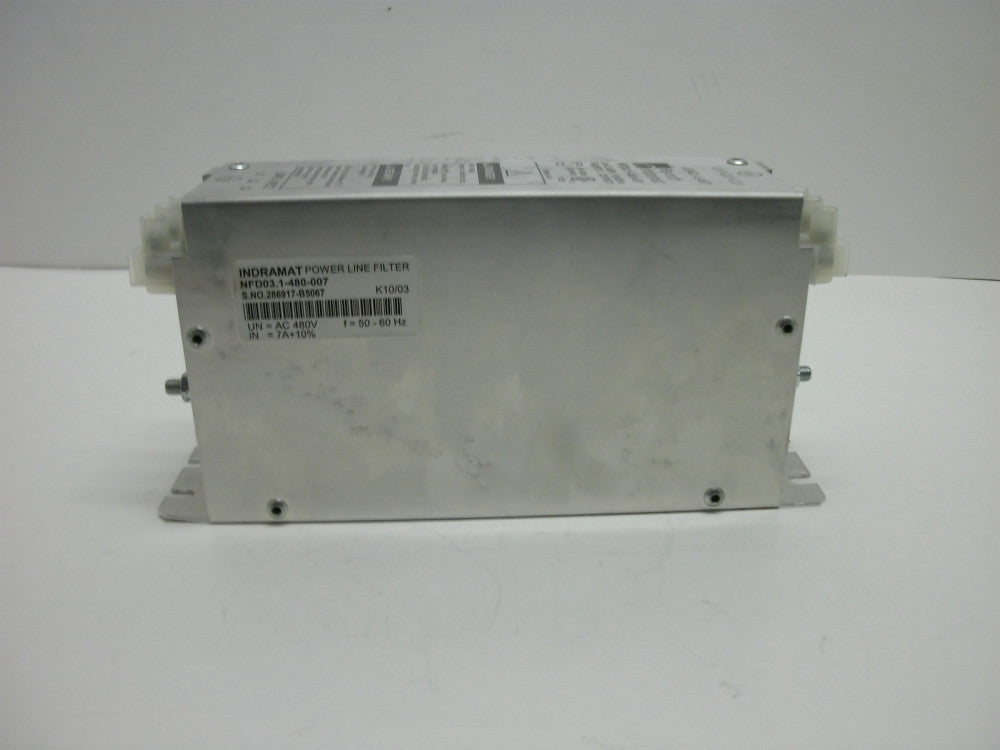 REXROTH INDRAMAT NFD03.1-480-007 POWER LINE FILTER UN AC 480V IN 7A 10  F 50/60