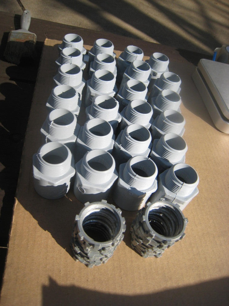 24 pc Cantex 5140105 Male Terminal Adapter 1” PVC WITH 24 LOCK NUTS