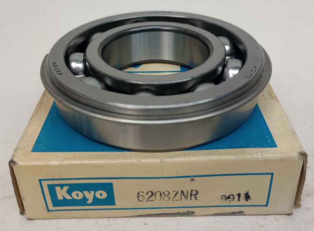 Koyo 6208ZNR Ball Bearing Deep Groove 40 X 80 X 18mm Single Shielded
