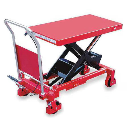Dayton 6W804 Scissor Lift Table, 2000 Lb. Cap, 20"W, 40"L