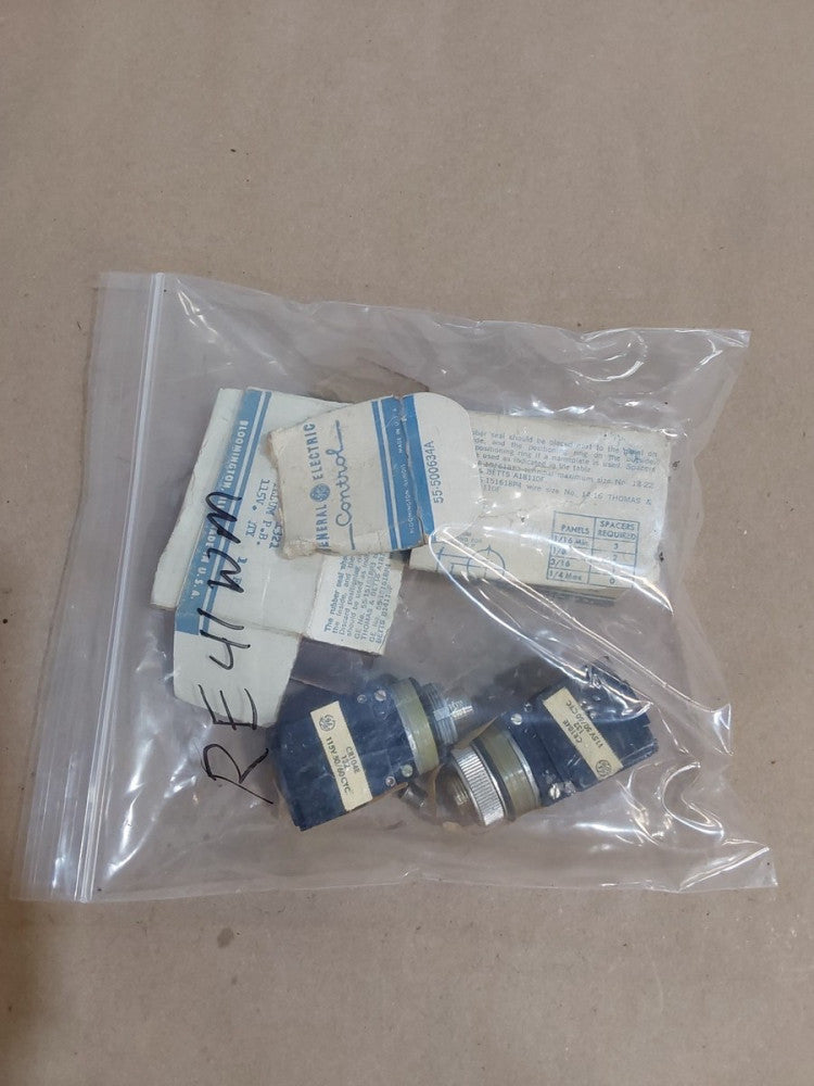 GE CR104E Push Button Switch (LOT OF 2)