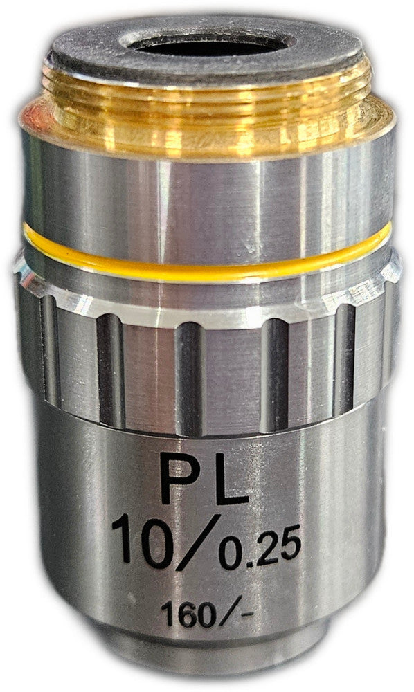 Microscope Objective Lens PL 10/0.25 160/- Lab Tested 