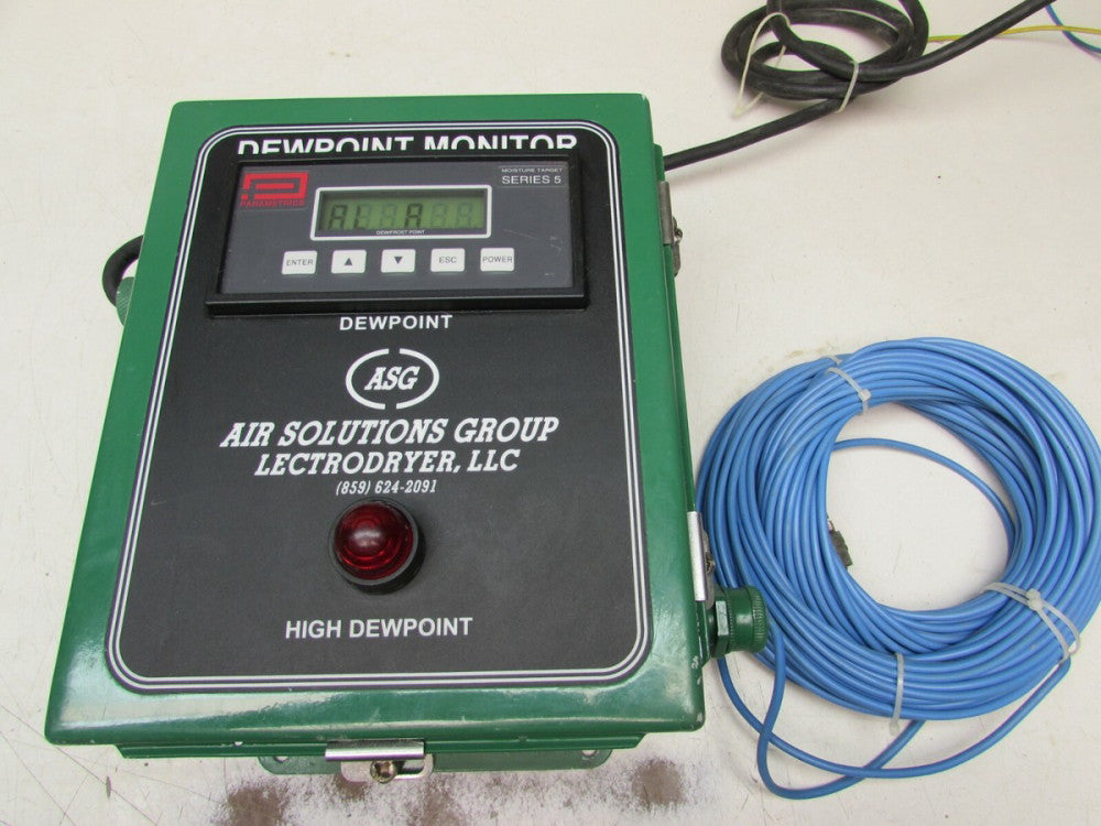 LECTRODRYER DPM 3P-EM DEWPOINT MONITOR w/PANAMETRICS SERIES-5 CONTROLLER NICE 