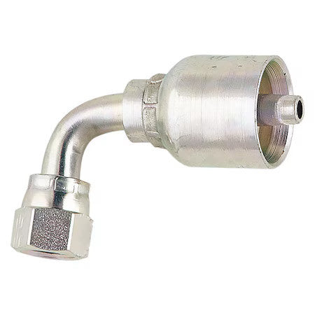 Parker 13977-8-8 Crimp Fitting,90 Deg.,1/2" Id,3/4",Fjic