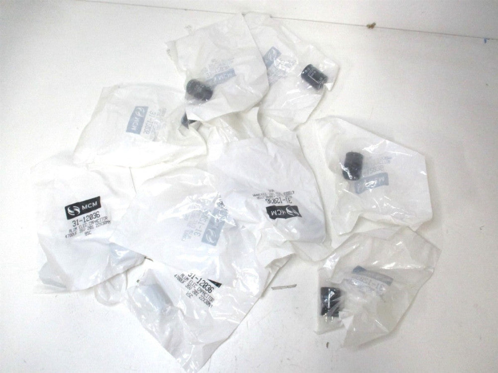 MCM (31-12036) 4700uf 35v 22 x 30mm 85c Electric Aluminum Capacitor - Lot of 12