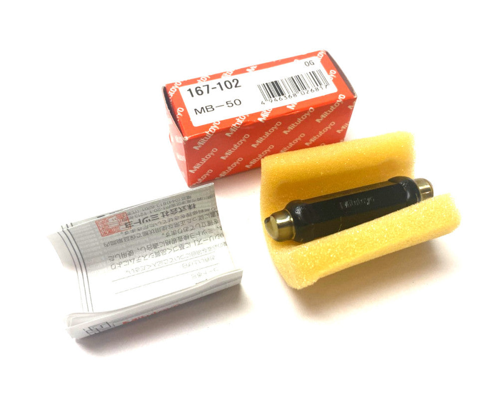 Mitutoyo 167-102 Metric Micrometer Standard 50mm MB-50
