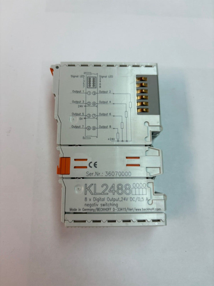 Beckhoff KL2488 8x Digital Output Module 24v 3670000